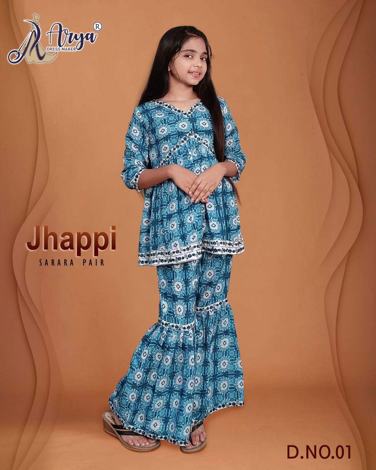 Jhappi By Arya Girls Sharara Pair Kids Catalog